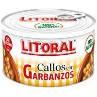 LITORAL Callos con garbanzos - Plato Preparado Sin Gluten - Paquete de 12x380g - Total: 4.56kg